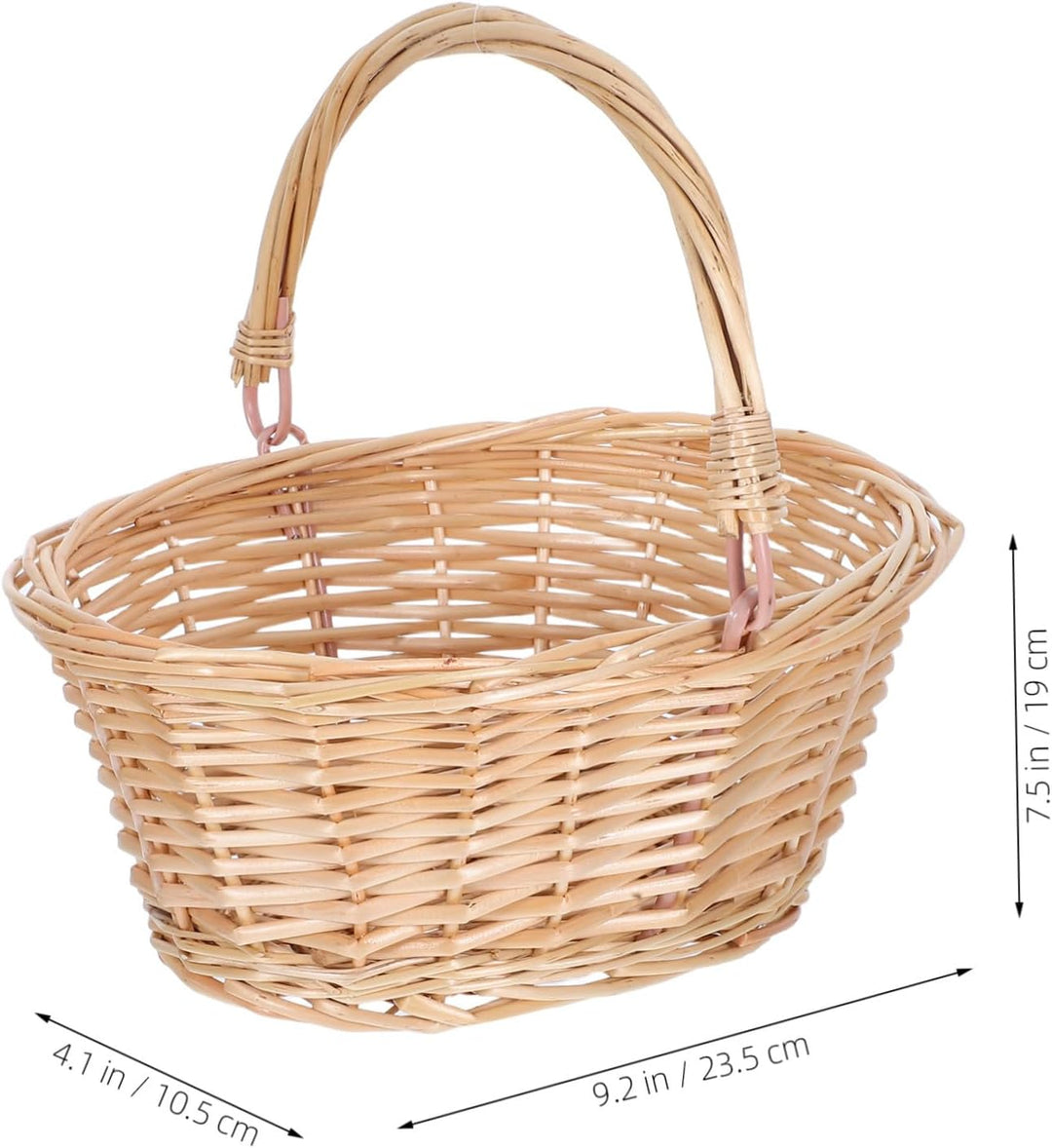 BESPORTBLE Picknick Einkaufskorb Geschenkkorb Obst Und Gemüsekorb Garten Erntekorb Geflochtener Obst