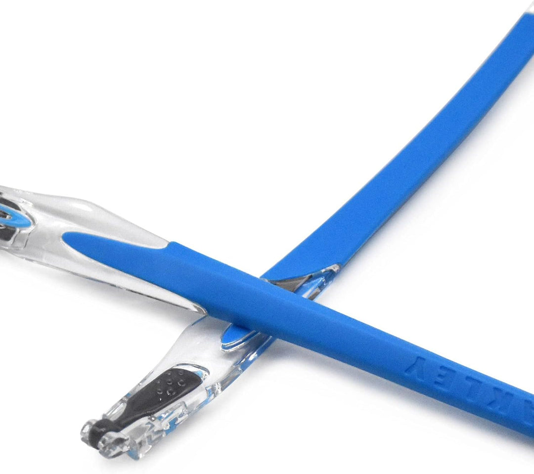 HKUCO Blau/Schwarz/Hellgrün Gummiersatz transparente Rahmenbeine für Oakley Crosslink Sweep/Switch
