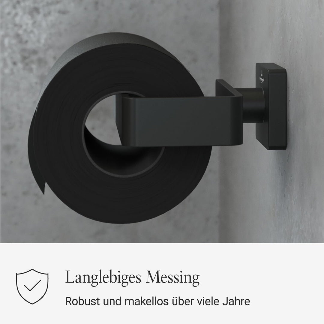 Villeroy &amp; Boch Elements - Striking Toilettenpapierhalter ohne Deckel, Klopapierhalter für Wandmonta