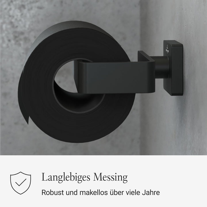 Villeroy &amp; Boch Elements - Striking Toilettenpapierhalter ohne Deckel, Klopapierhalter für Wandmonta