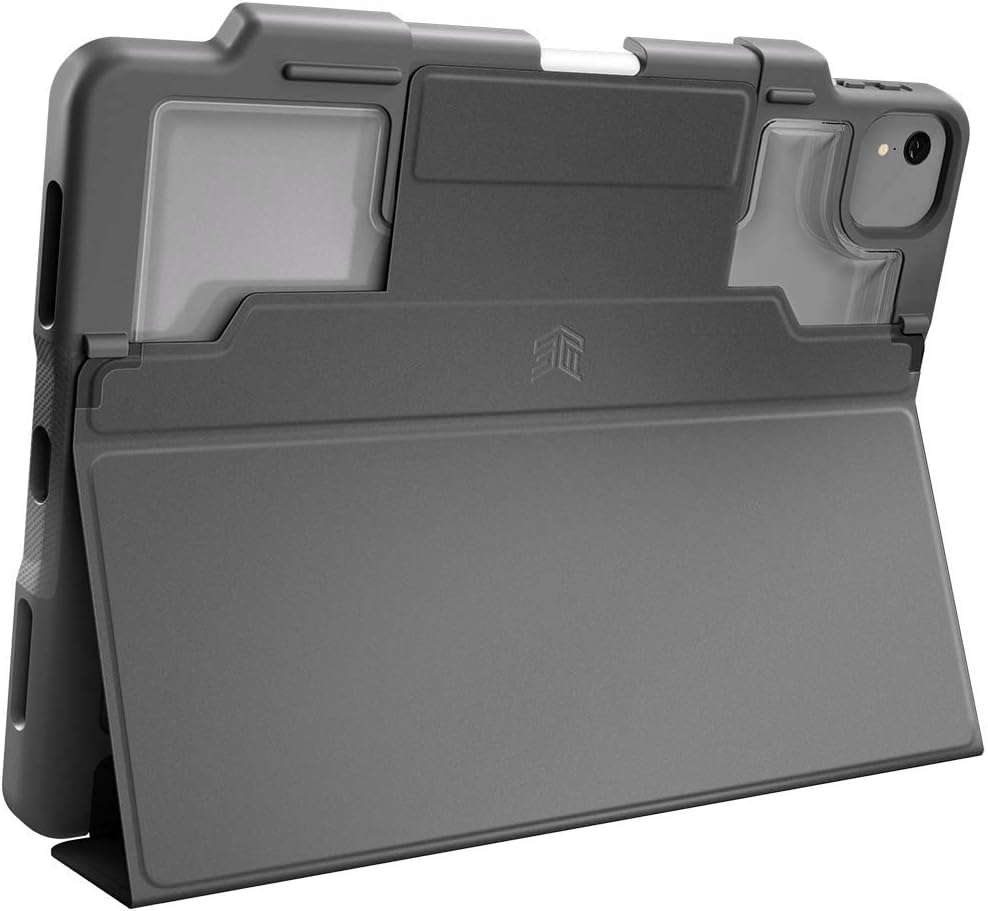 STM Bags Dux Plus Case Folio Schutzhülle für Apple iPad Air 10,9" (2022 &amp; 2020) - schwarz/transparen