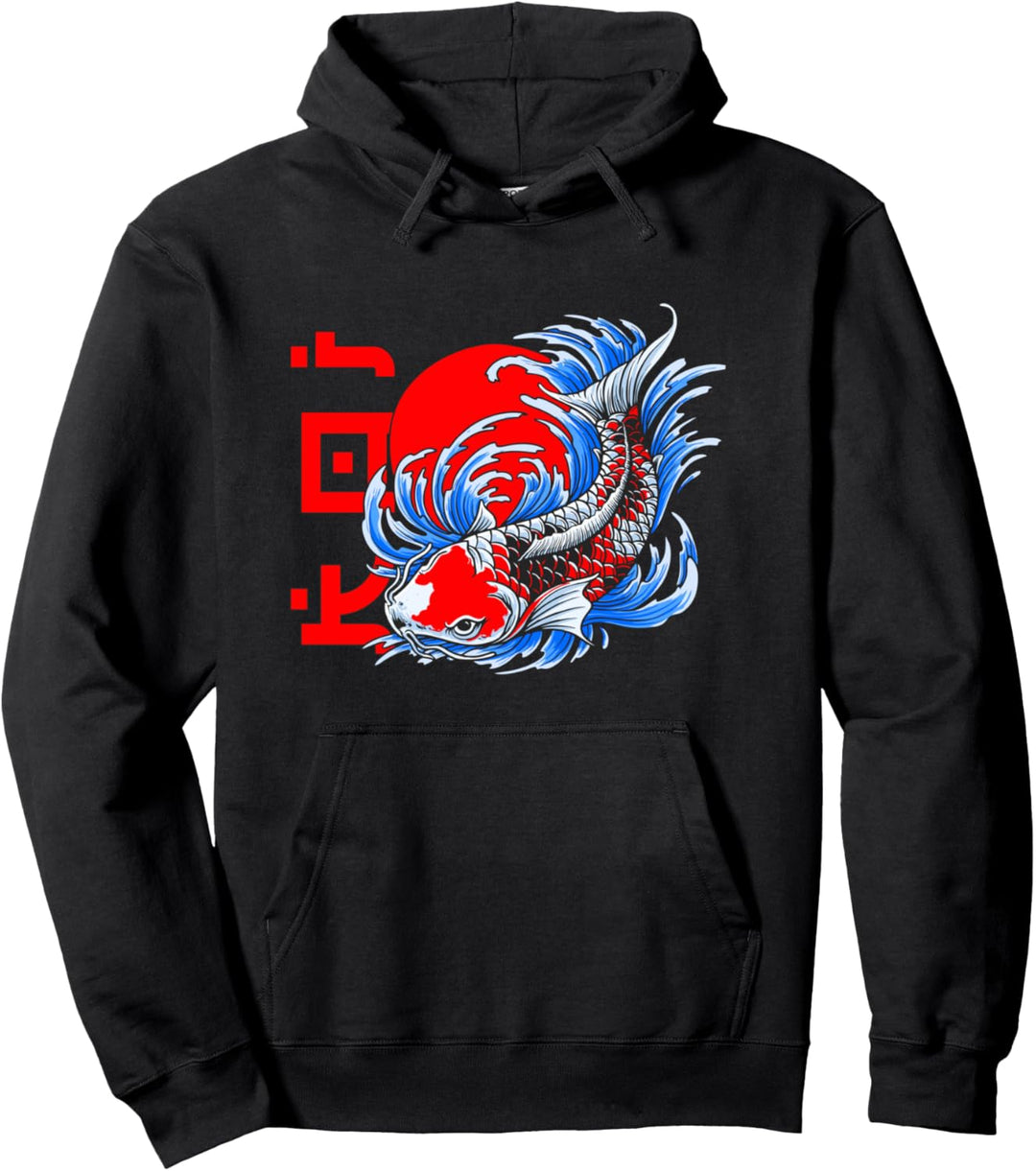 Kanji Koi Karpfen japanische Schriftart Pullover Hoodie