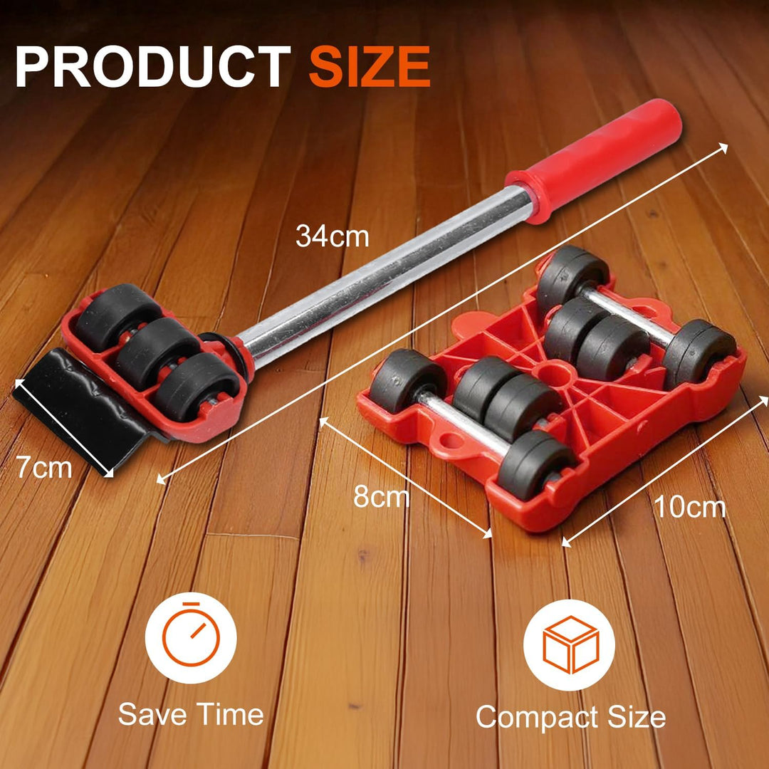 VOBOR Möbel Transportrollen Set, Möbelheber Mit 4 Stück Bewegen Sliders Schwere Möbelrollen Verschie