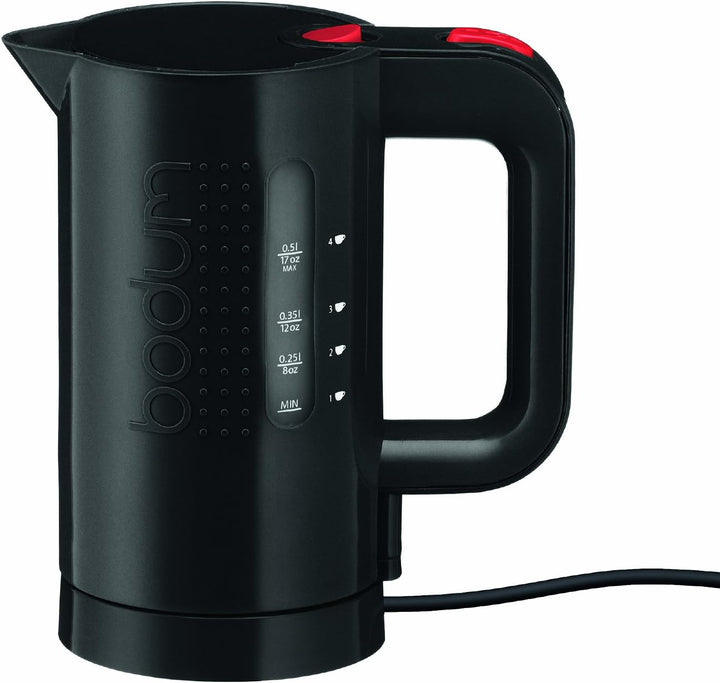BISTRO: Elektrischer Wasserkocher, 0.5 l Black 0,5 L, Black 0,5 L