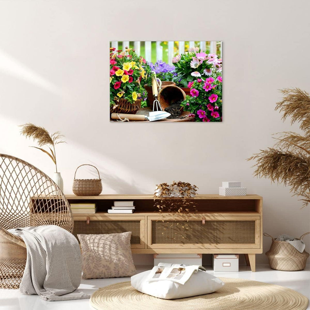 Bilder auf Leinwand Pflanzen Garten Frühling Natur Leinwandbild 70x50cm Wandbilder Dekoration Wohnzi