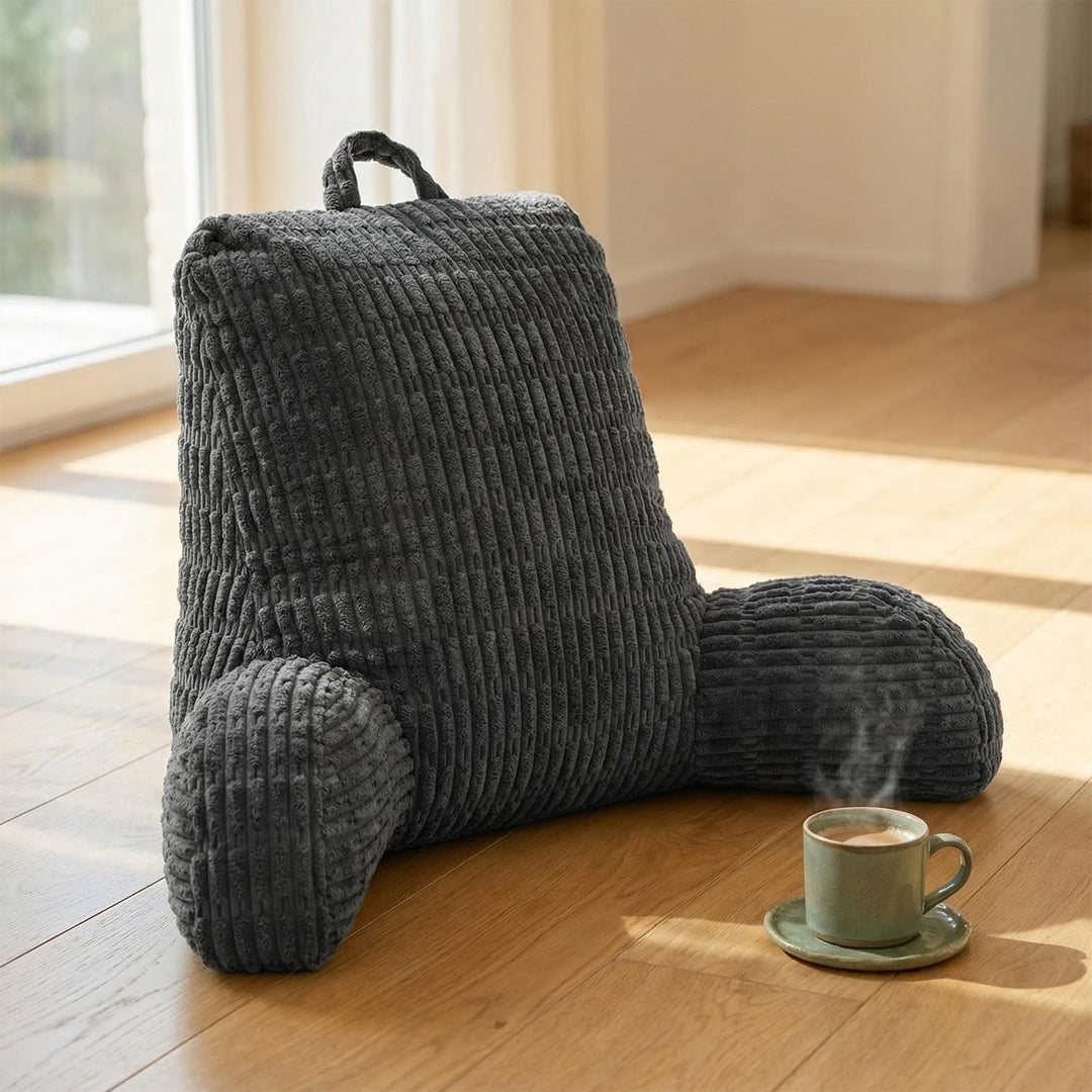 Lesekissen für Bett Und Sofa, Rückenkissen Sofa für Erwachsene mit Armlehne, RückenstüTze Abnehmbar
