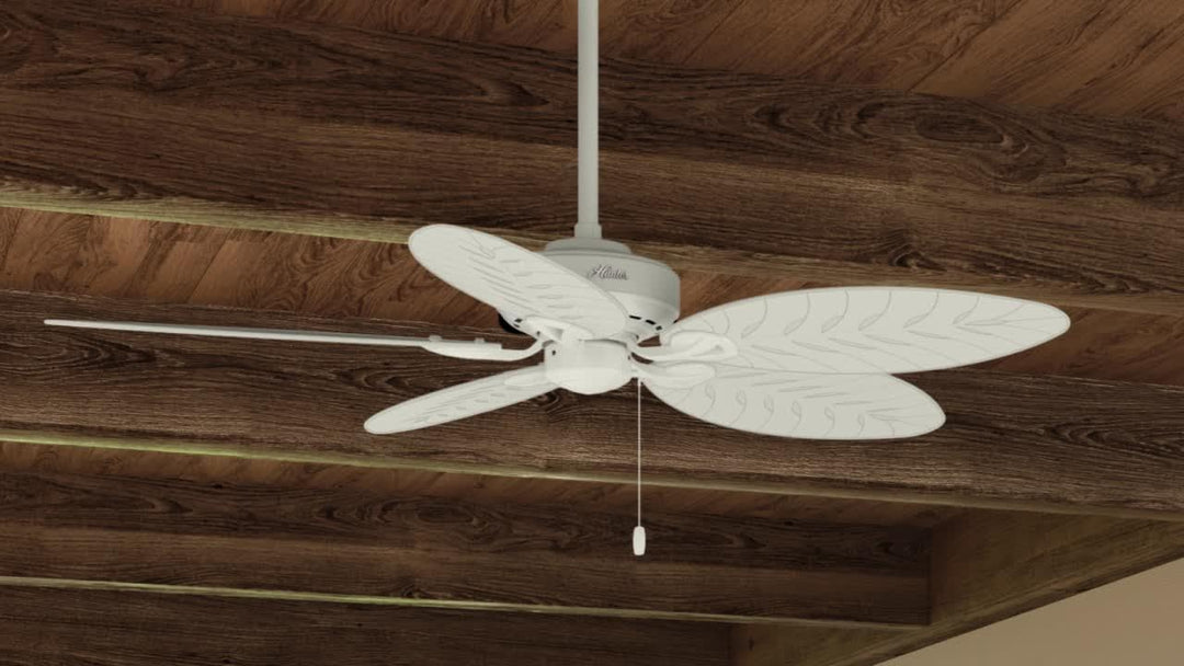 HUNTER FAN Deckenventilator Bayview 137 cm für den Innen- und Aussenbereich, mit Zugkette, 5 austaus