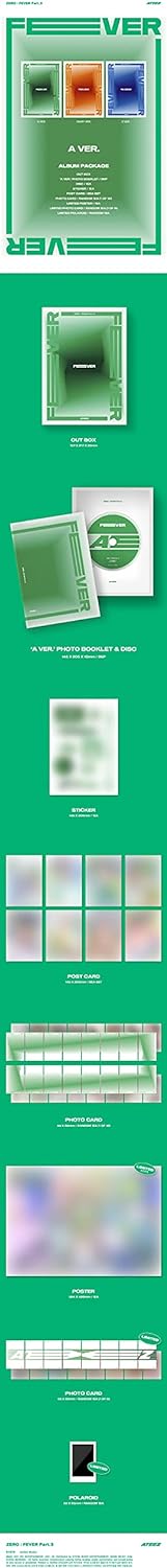 ATEEZ ZERO:FEVER Part 3 Mini Album Vol.6 [Incl. First Press Only Folded Poster] (A version), A versi