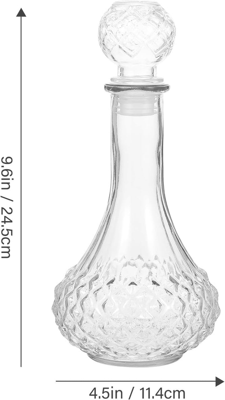 BESPORTBLE Transparente Weinkaraffe 500 ml Dickwandige Whiskyflasche aus Glas Multifunktionale Spiri