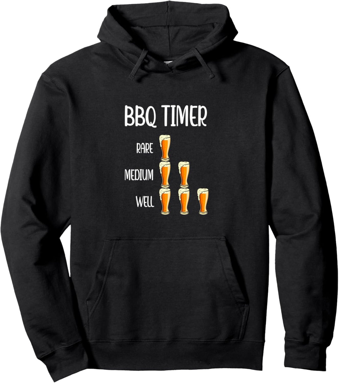 Schnitzel Steak Opa Grillmeister Wurst Bratwurst BBQ Timer Pullover Hoodie