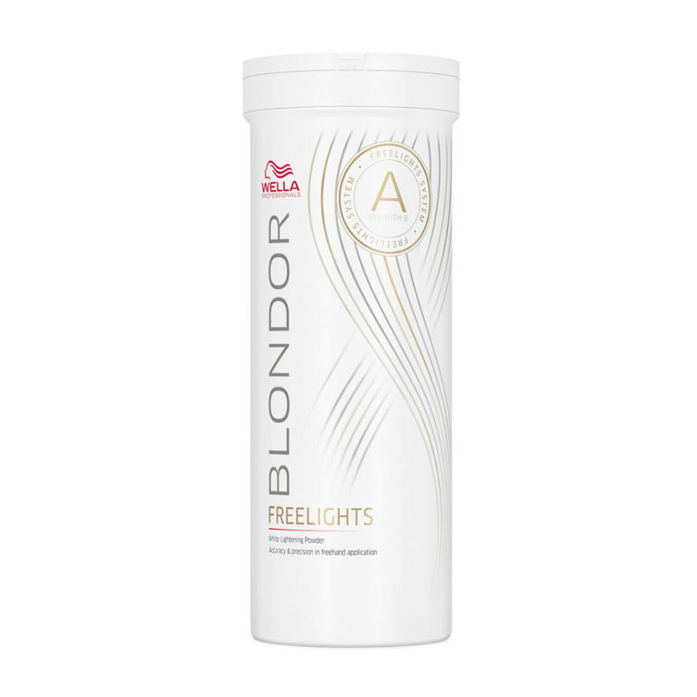 Wella Blondor Freelights weisses Blondierpulver, 400 g, 1er Pack, (1x 0,4 kg) Schwarz 400 g (1er Pac