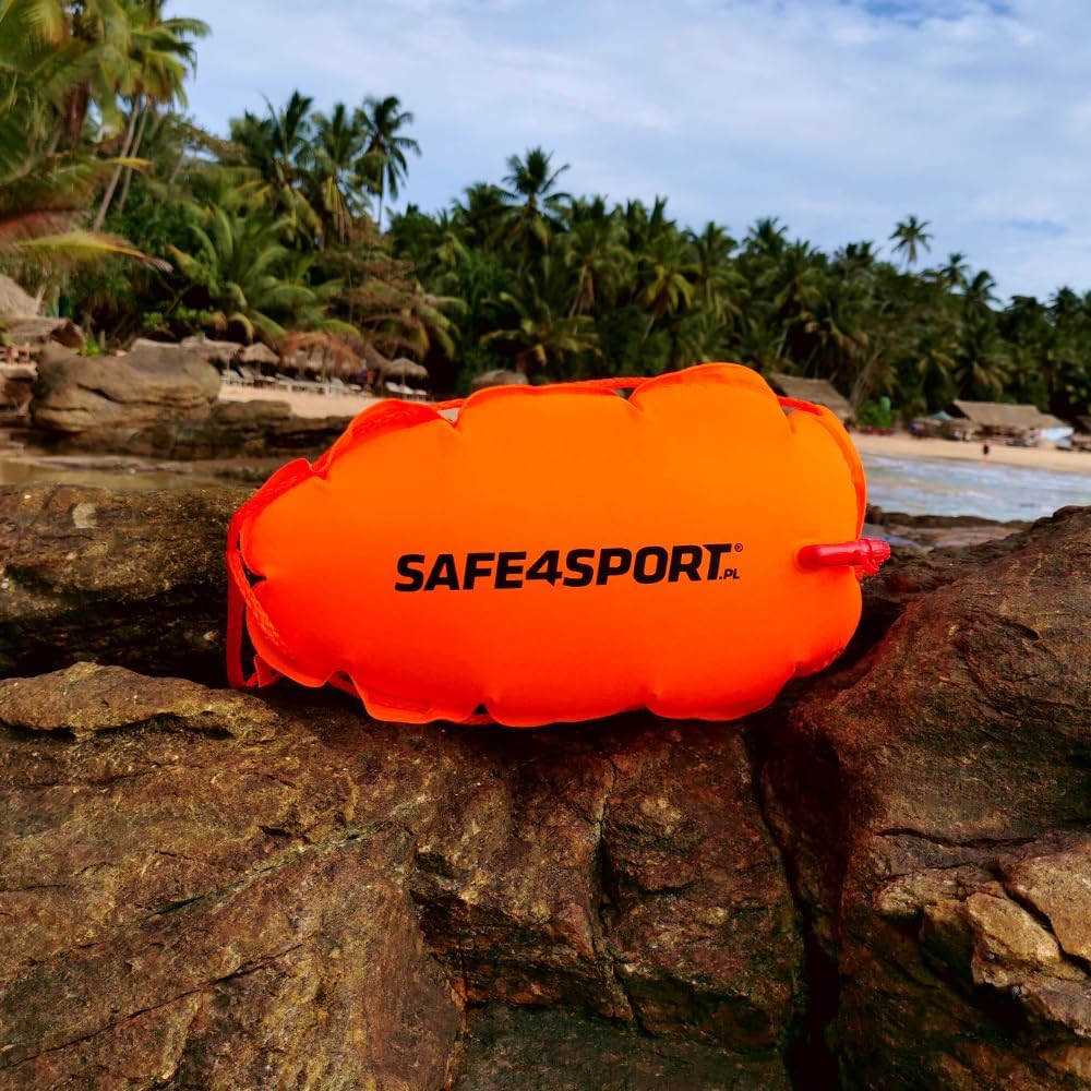 SAFE4SPORT ClassicSwimmer - Aufblasbare Sicherheitsboje zum Schwimmen - Schwimmboje