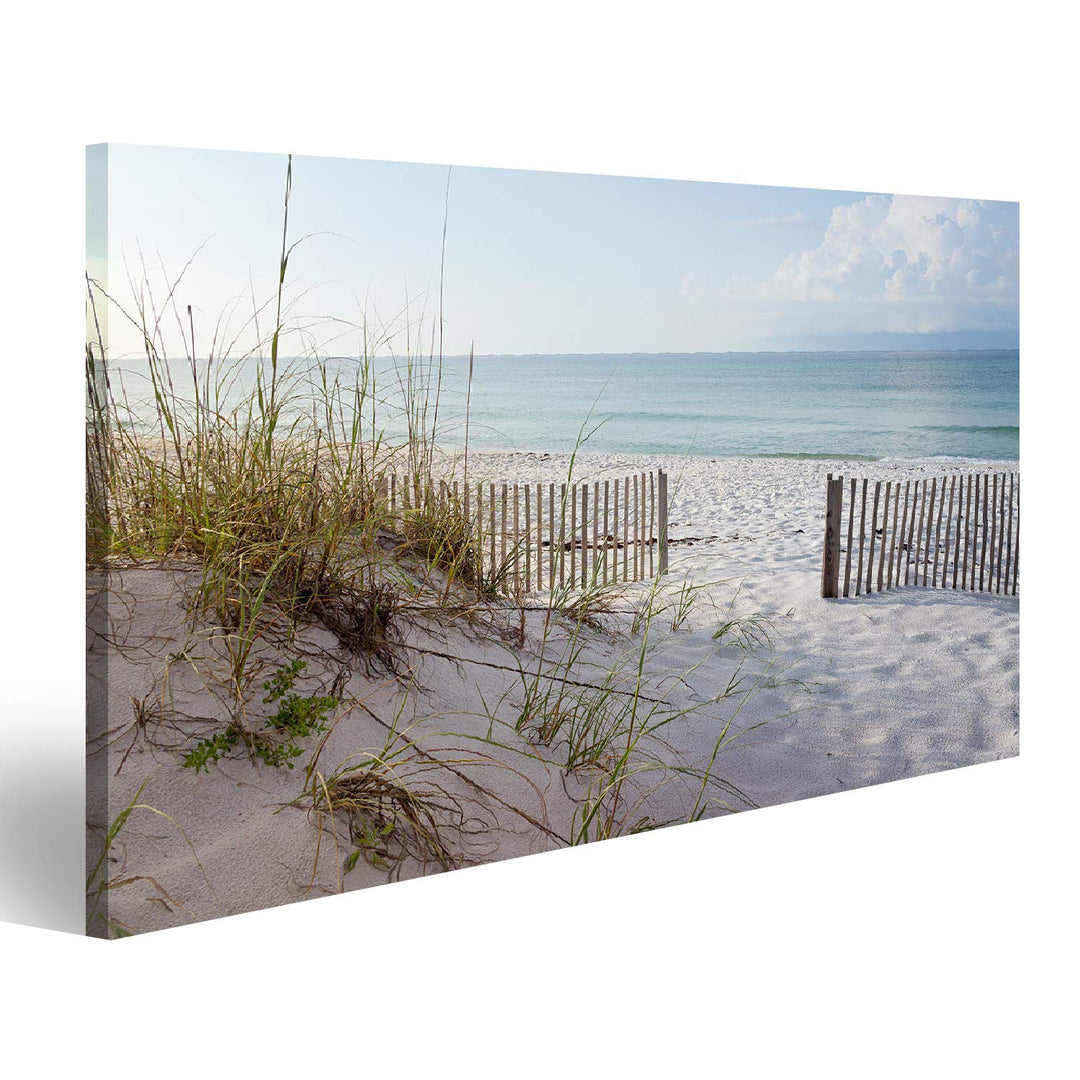 islandburner Bild auf Leinwand Landschaft Dünen Strand Und Meer Bei Sonnenaufgang -Golf Von Mexiko B