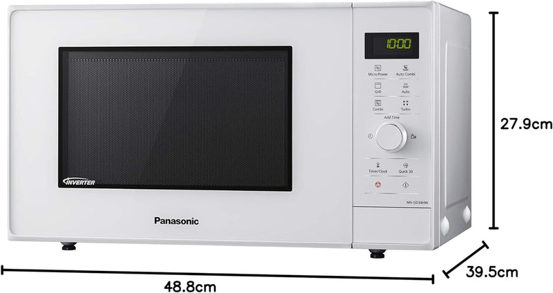 Panasonic Mikrowelle mit Grill weiss, Weiss