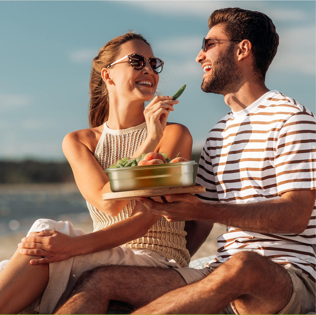 immer Edelstahl Brotdose - Nachhaltige Bento Lunchbox, auslaufsicher, plastikfrei, leicht zu reinige