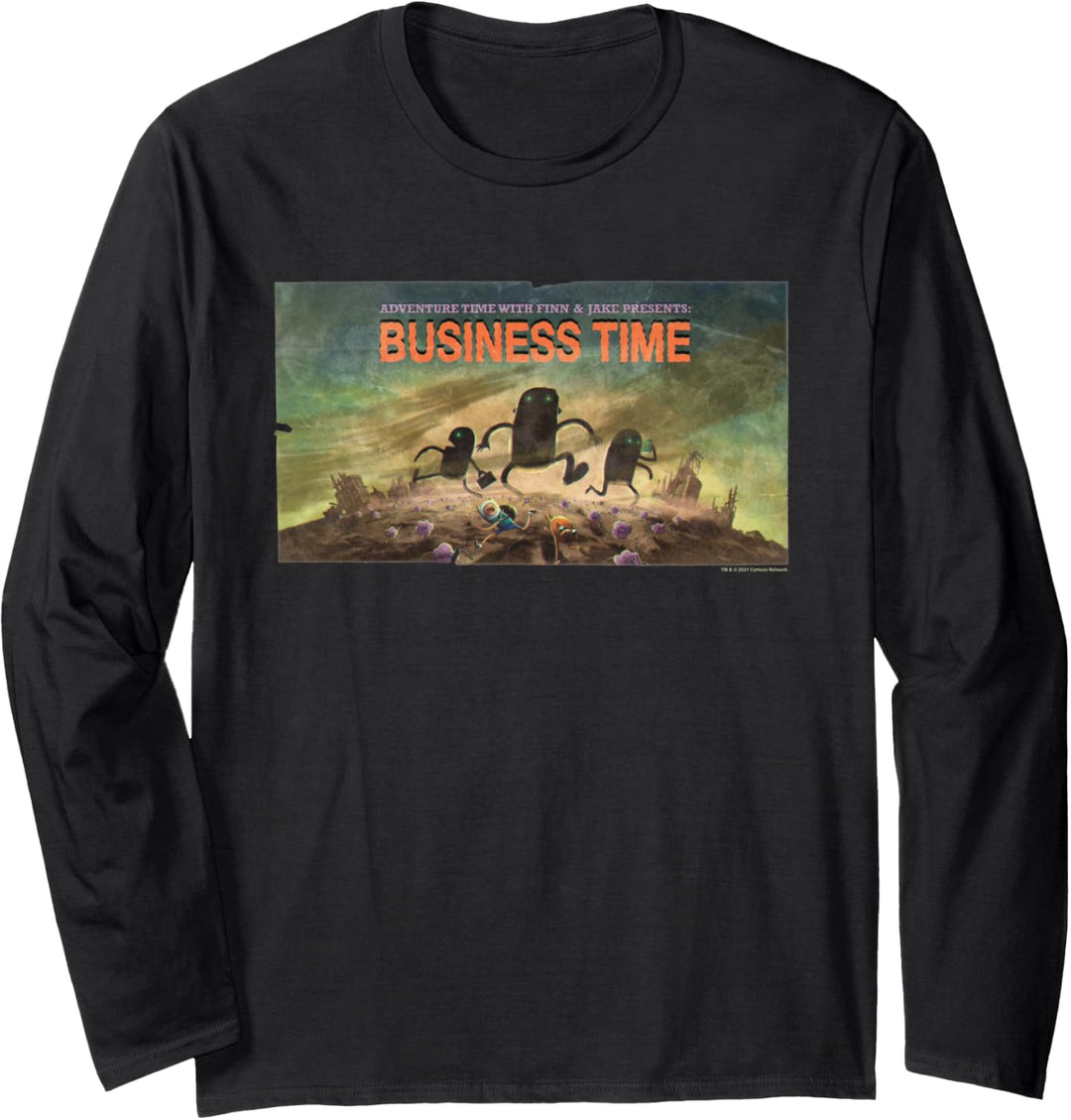 Adventure Time Business Time Card Langarmshirt