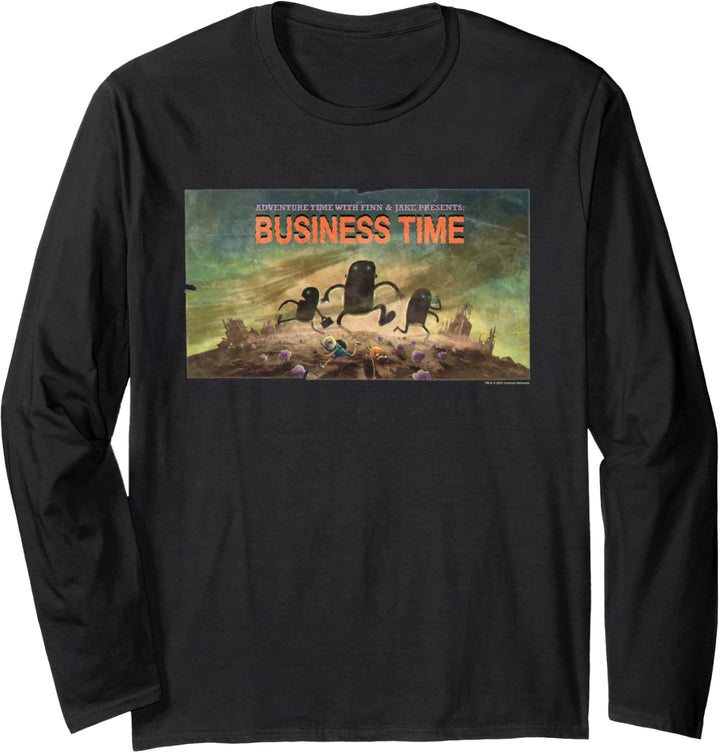 Adventure Time Business Time Card Langarmshirt