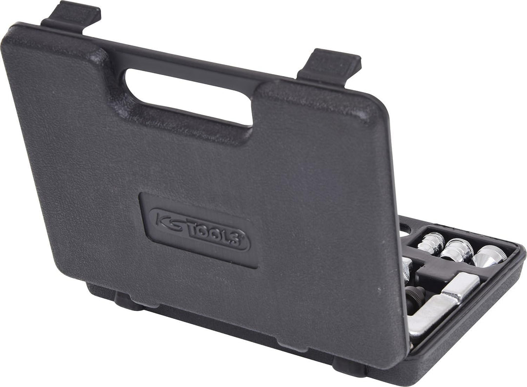 KS Tools 122.1100 Klima-Kälte-Bördel- und Muffen-Satz 1/8"-3/4", 10-tlg.