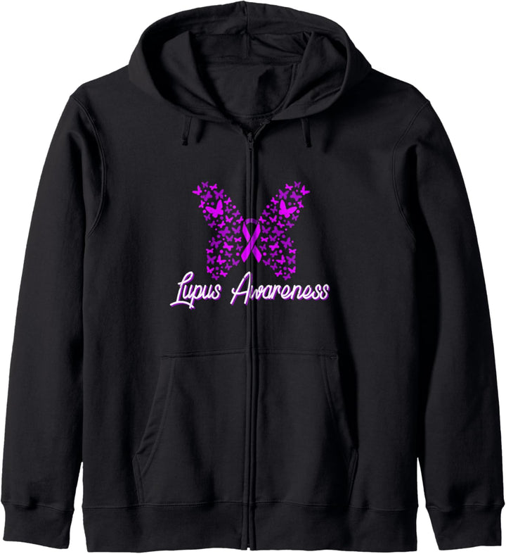 Lupus Awareness Month SLE Autoimmunkrankheiten Unterstützung Kapuzenjacke