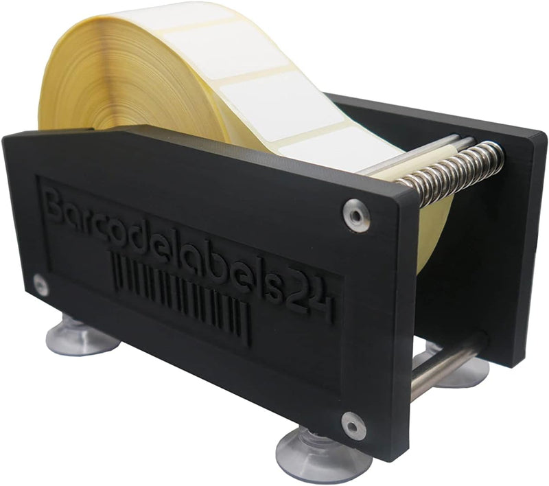 Etikettenspender manuell bis 60mm Rollenbreite, Kunststoff, Tisch Etikettenspender, Etikettenabrolle