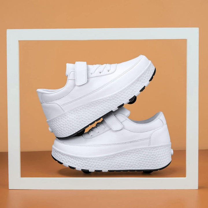 HUSKSWARE Rollschuhe Schuhe Jungen Mädchen Mit 4 Rollen Skateboardschuhe, verstellbar Jugend Schuhe