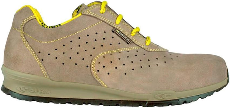 Cofra 78670-008.W45 DORIO S1 P SRC Sicherheitsschuhe, Beige/Gelb, Grösse 45 45 EU, 45 EU