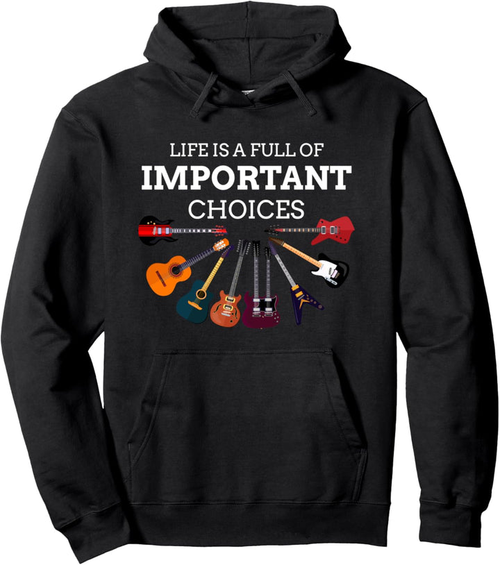 Das lustige Gitarrenleben ist voller Möglichkeiten Vintage-M Pullover Hoodie