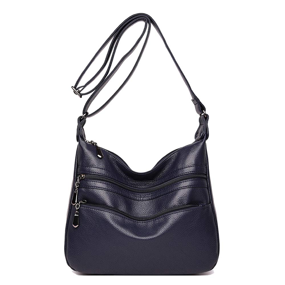Coolives Damen Umhängetasche Casual Schultertasche Messenger Tasche Blau EINWEG, Blau