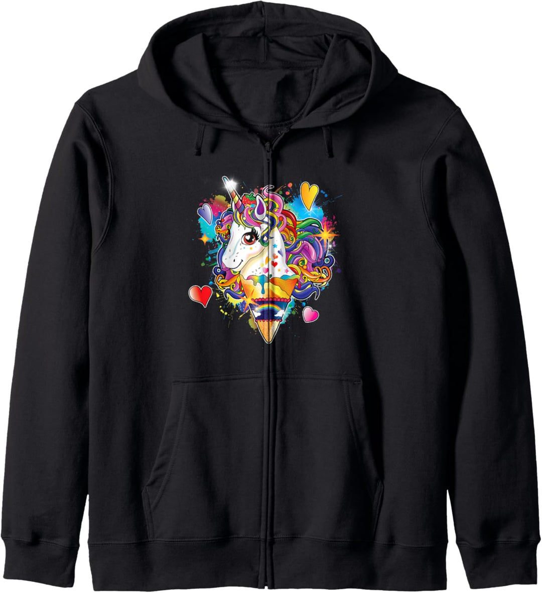 Cute Unicorn and Ice Cream Kawaii Birthday Gifts for Girls Kapuzenjacke