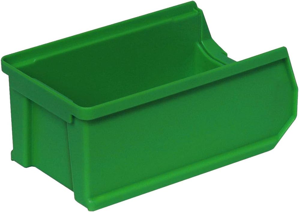 BRB Set - 25x Sichtstapelkästen Profi LB5, grün, Inhalt 0,85 Liter, LxBxH 175x100x75 mm inkl. 3 verz