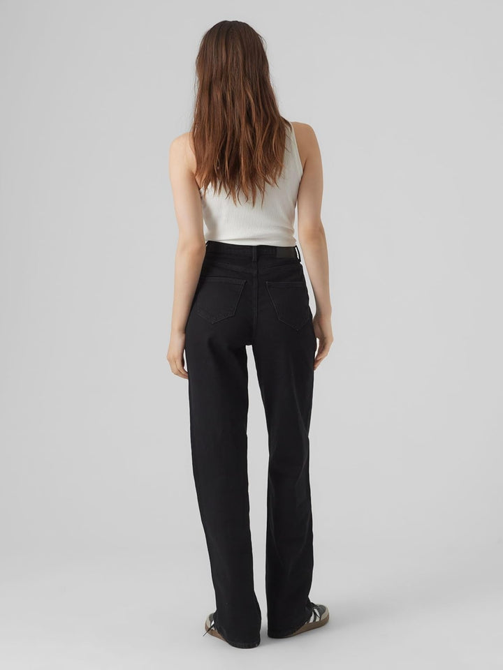 VERO MODA Damen Hose 28W / 32L Schwarz, 28W / 32L Schwarz