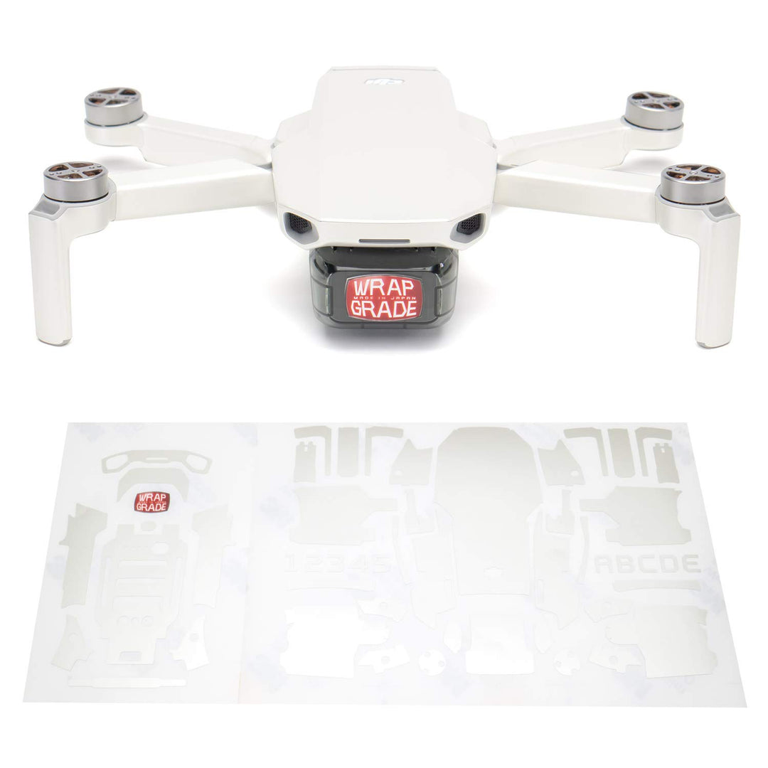 Wrapgrade Skin Sticker Set Kompatibel mit DJI Mini 2 (Madagascar Pearl)