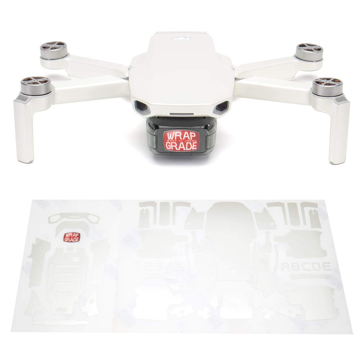 Wrapgrade Skin Sticker Set Kompatibel mit DJI Mini 2 (Madagascar Pearl)