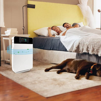 Mediashop LIVINGTON AirPurifier | Luftreiniger bis zu 30m2 | 6-Filter-System | zuschaltbar: UV- und