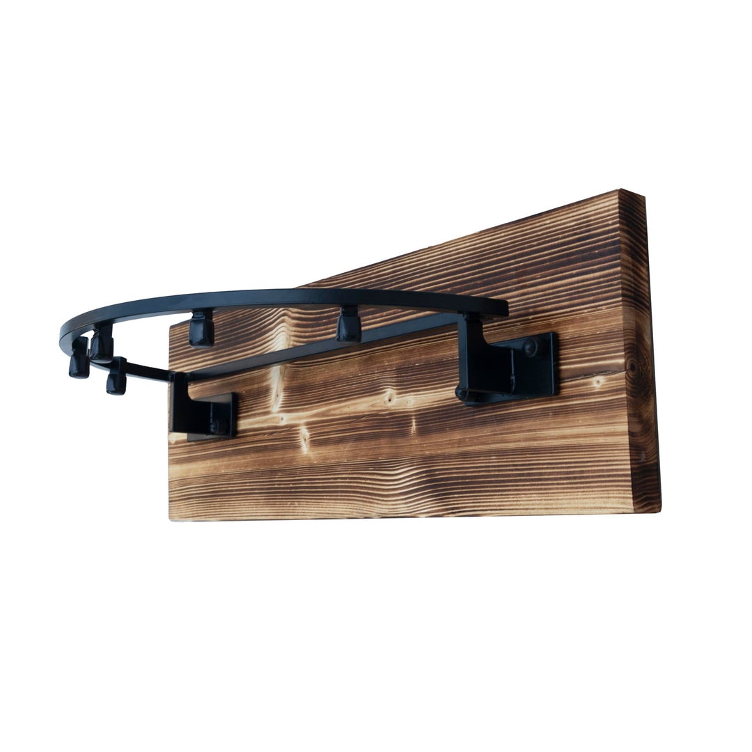 QLS Müllsackhalter U1 Müllsackständer Wandbefestigung Wandhalter Wandmontage Holz Abfallhalter 35 L