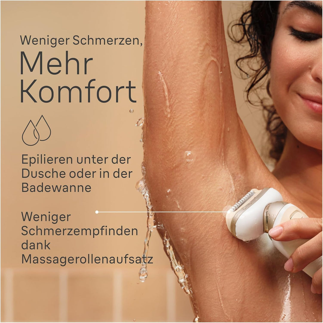 Braun Silk-épil 9 Flex, Epilierer mit flexiblem 360 Kopf für eine einfache Haarentfernung, Wet&Dry,