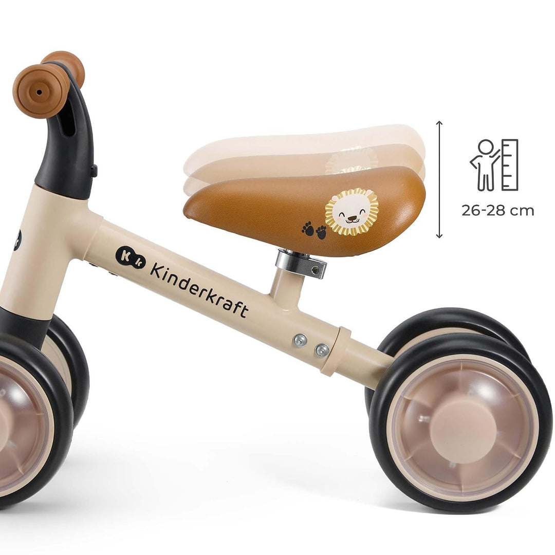 Kinderkraft Cutie Flash Laufrad, Lernlaufrad, Kinderlaufrad, Lauflernrad ohne Pedale, Räder mit LED-