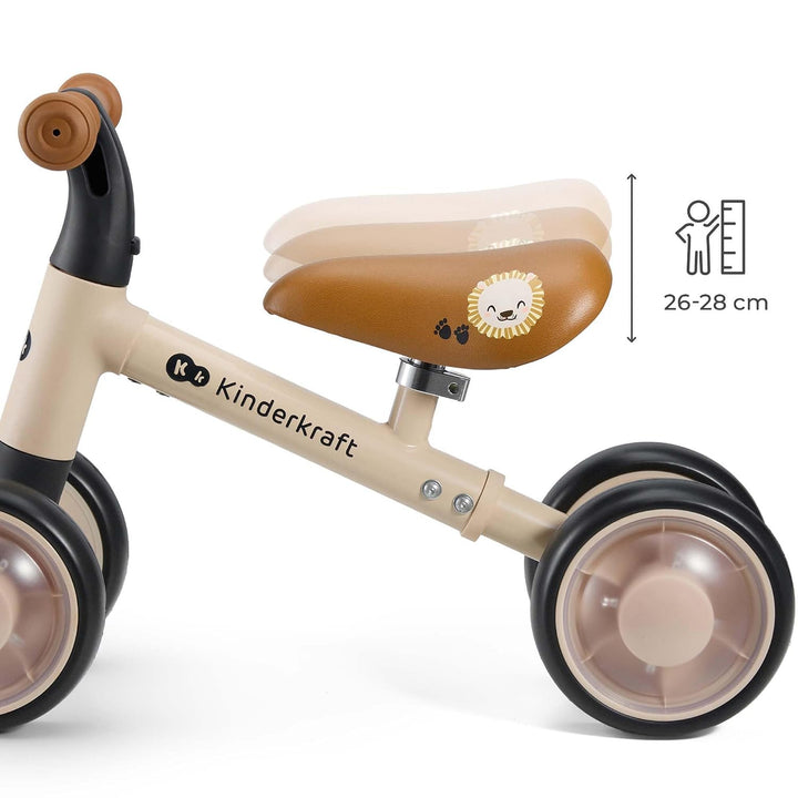 Kinderkraft Cutie Flash Laufrad, Lernlaufrad, Kinderlaufrad, Lauflernrad ohne Pedale, Räder mit LED-