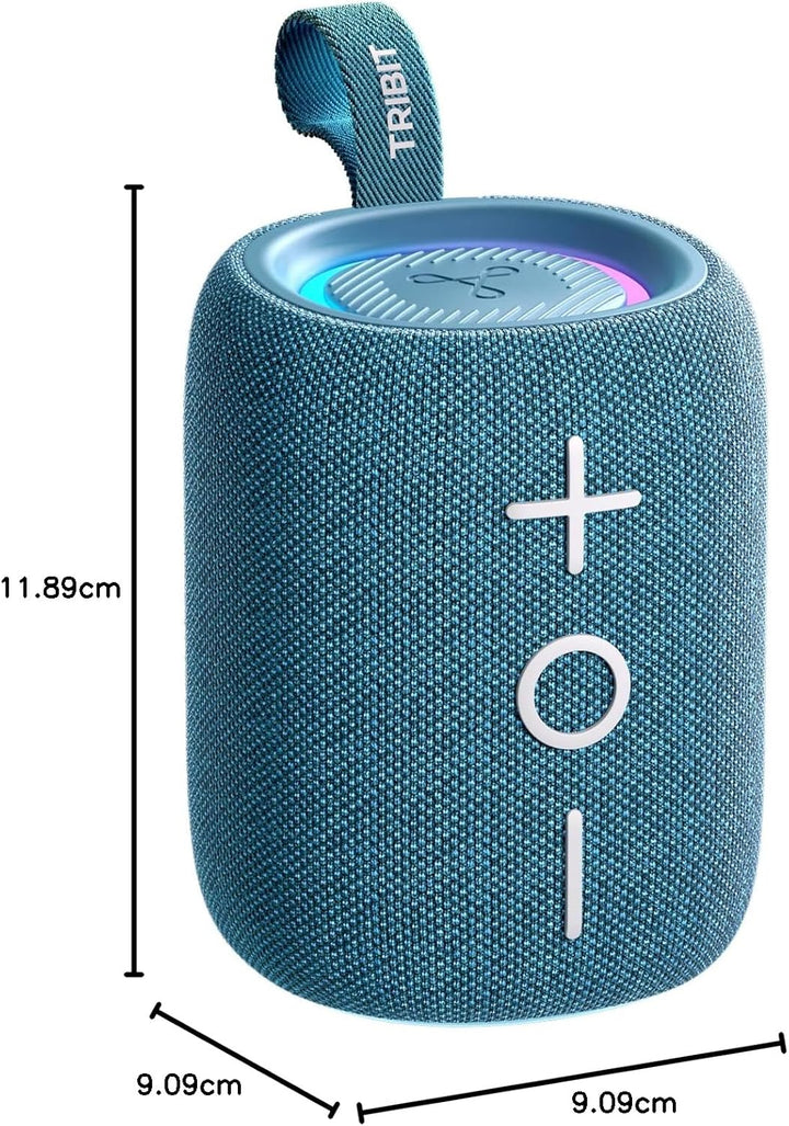 Tribit StormBox Mini+ Bluetooth-Lautsprecher 12W, 360°Raumklang, 12h Spielzeit, Bluetooth 5.4, IPX7,