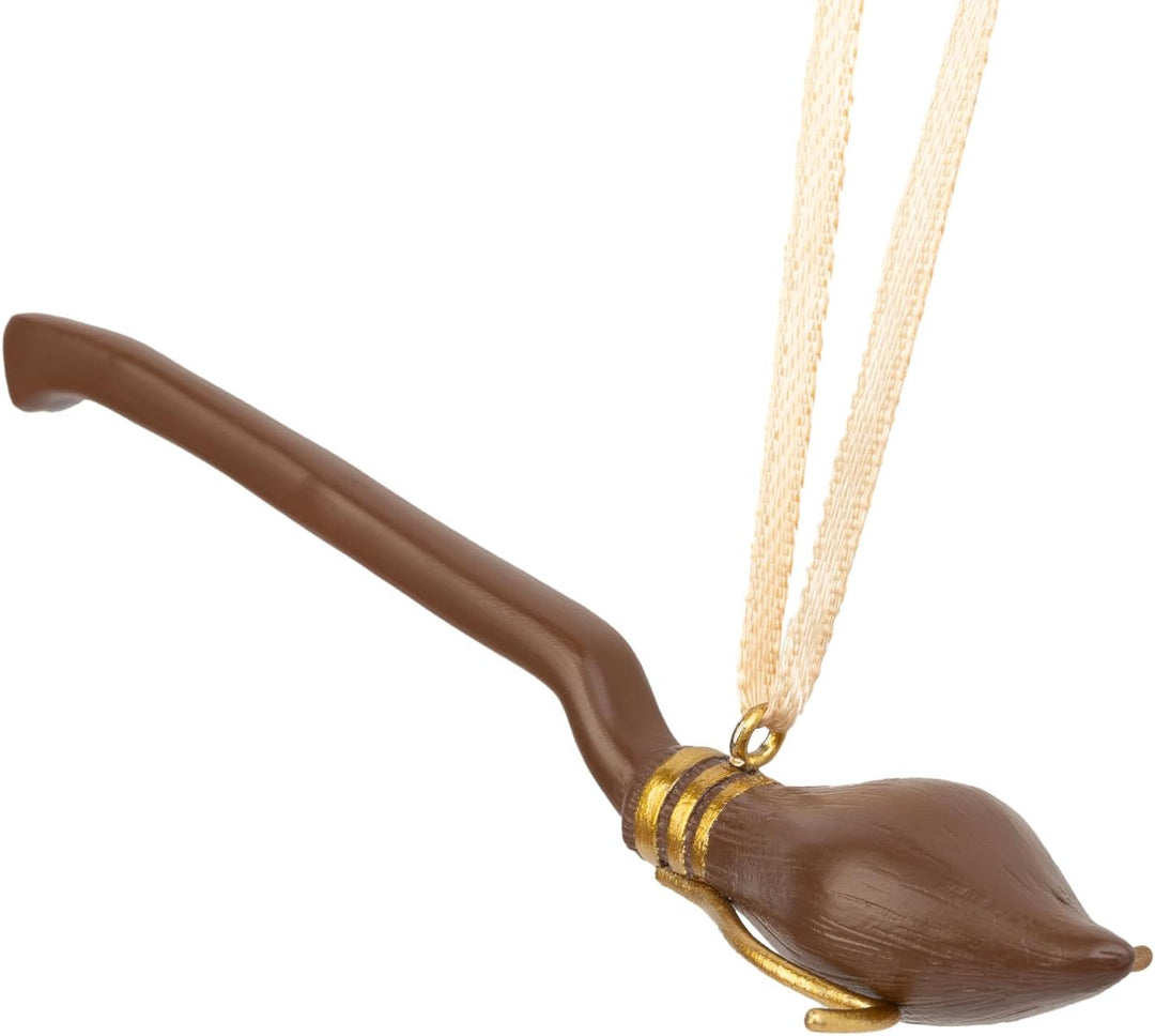 Grupo Erik Christbaumschmuck Figuren Set Goldener Golden Snitch Nimbus 2000 und Hogwarts Wappen 3 We
