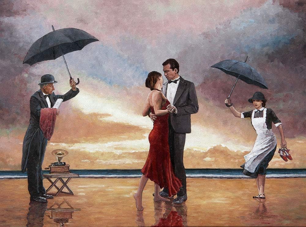 von Lilienfeld® Regenschirm Automatik Damen Herren Art Theo Michael: Hommage to the Singing Butler,