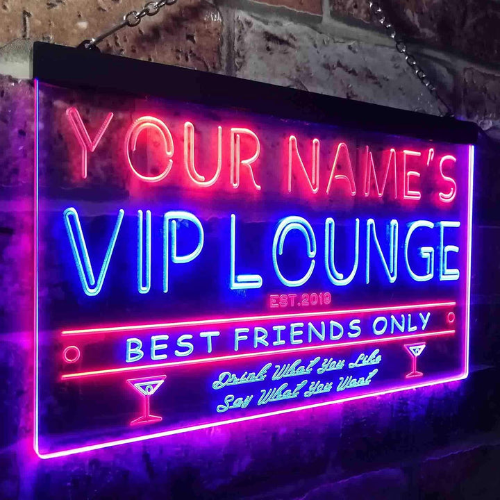 Personalized Your Name Est Year Theme VIP Lounge Bar Club Pub Dual Color LED Barlicht Neonlicht Lich