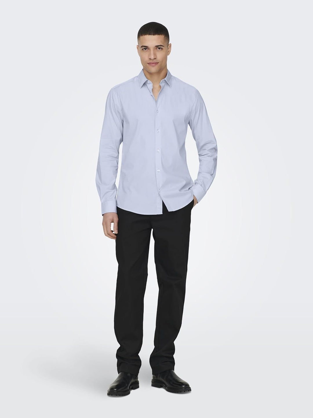 ONLY & SONS Male Popelin Hemd ONSANDY Popelin Hemd XL Cashmere Blue, XL Cashmere Blue
