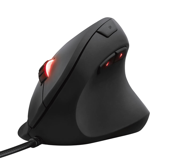 Trust Gaming GXT 144 Rexx Vertikale Gaming Maus, 10.000 DPI, 6-programmierbare Tasten, RGB LED-Beleu