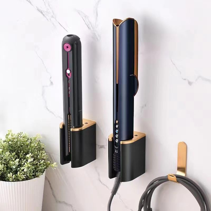GENCAM Wandhalterung für Dyson Airstrait Glätteisen, Metall-Organizer-Aufbewahrungsregal, geeignet f