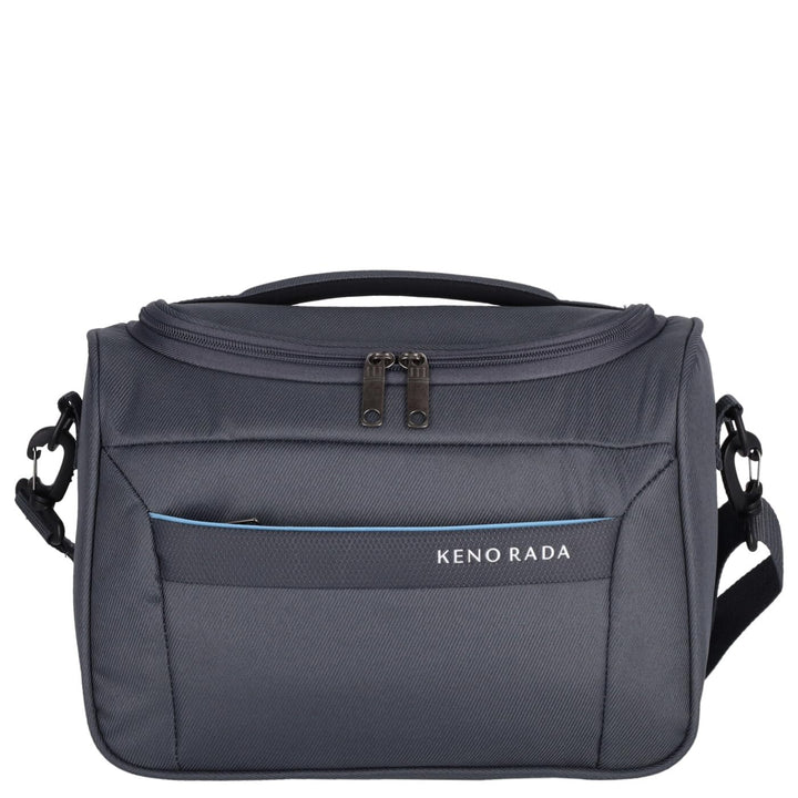 Kosmetikkoffer MEDON Beautycase | praktische Kulturtasche mit abnehmbarem Schultergurt | DREI Steckf