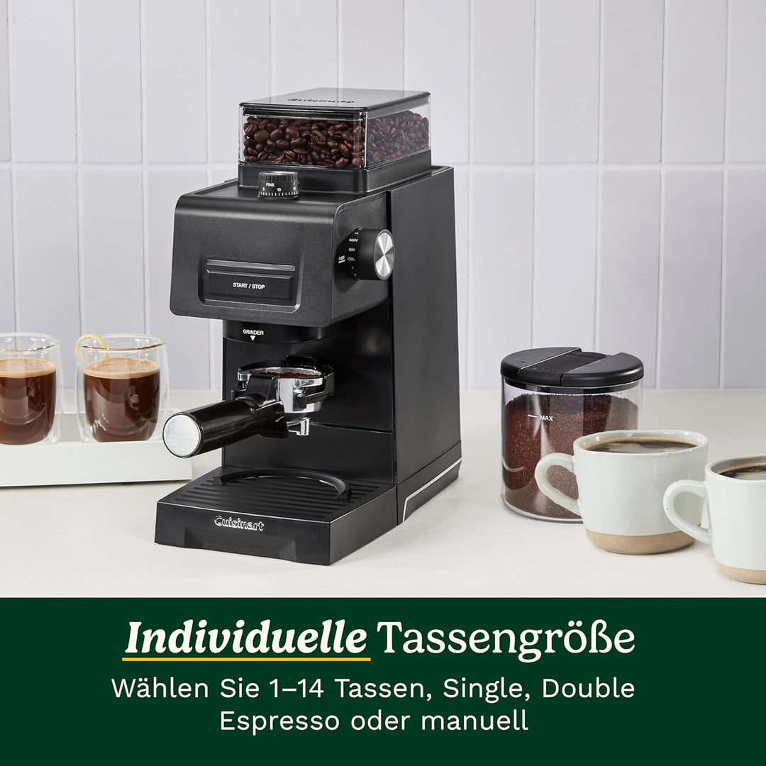 Cuisinart Espresso- & Kaffee-Kegelmahlwerk | 35 Mahlgradeinstellungen | Antistatik-Technologie | 225