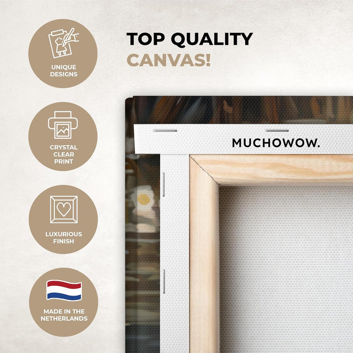 MuchoWow© Bilder Gross 120x80 cm XXL Wohnzimmer Deko Modern Wandbild Foto auf Leinwand Bild Schlafzi