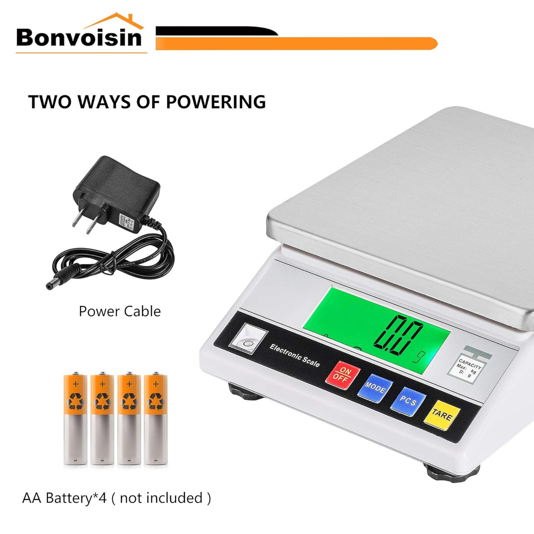 Bonvoisin 7500, 0.1g Zählwaage 3-10 kg OPTIONAL, 0,1 g Digitale Genaue Analytische Elektronische Waa