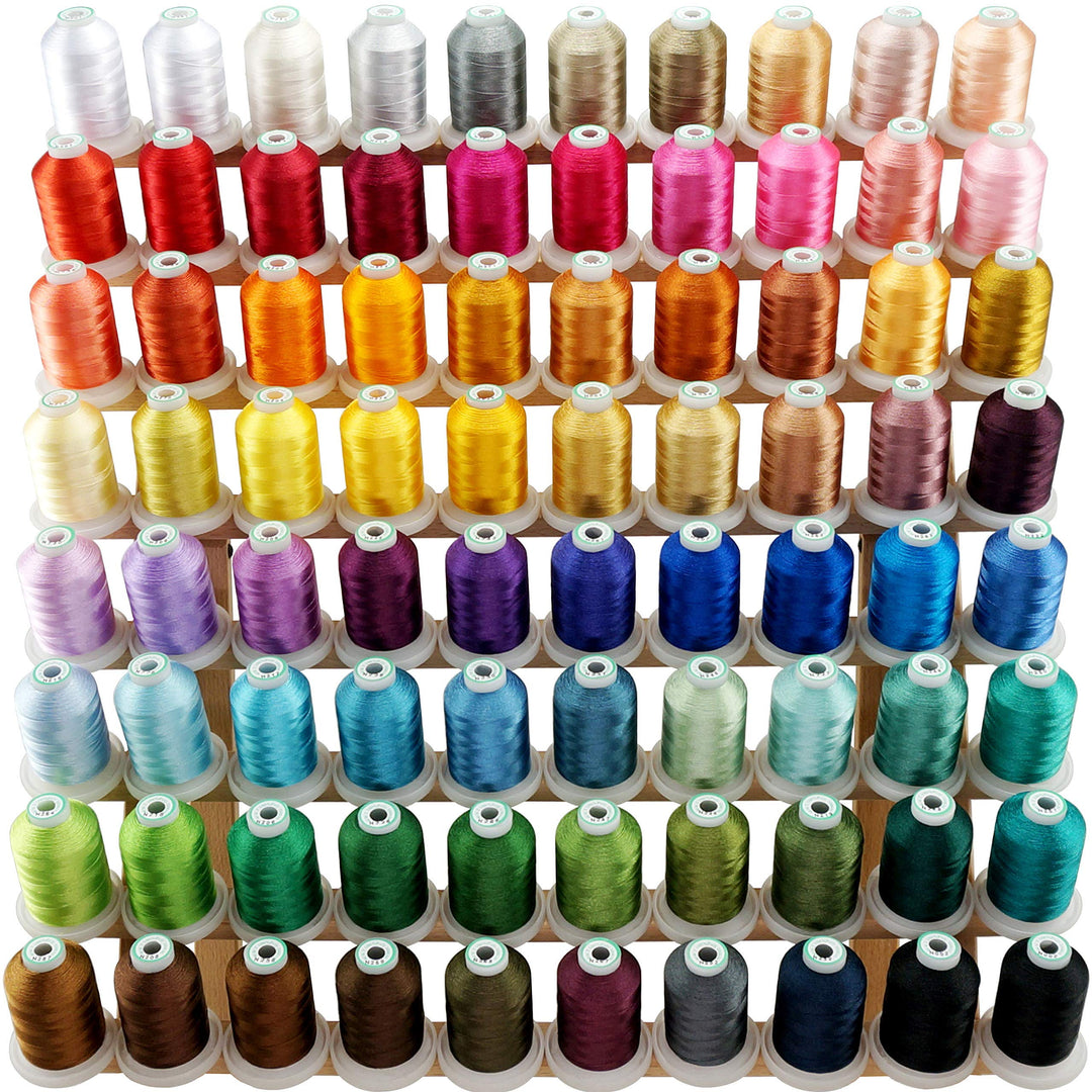 New brothread 80 Spulen Polyester Maschinen Stickgarn 1000M Jeder Spule Ähnlich wie bei Janome und R